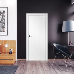 Лакиранa вратa ERKADO - SYLENA 2, Цвят: UV ЛАК - Титаниево бяло от Еркадо