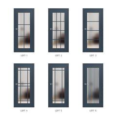 Фурнировани интериорни врати LOFT, Цвят: Бяло от ЕРКАДО