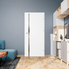 Лакирана врата ERKADO - BALDUR 1, Цвят: UV ЛАК - Титаниево бяло от Еркадо