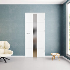 Лакирана врата ERKADO - BALDUR 5, Цвят: UV ЛАК - Титаниево бяло от Еркадо