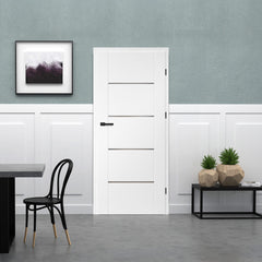 Лакиранa вратa ERKADO - LAURENCJA 1, Цвят: UV ЛАК - Титаниево бяло от Еркадо