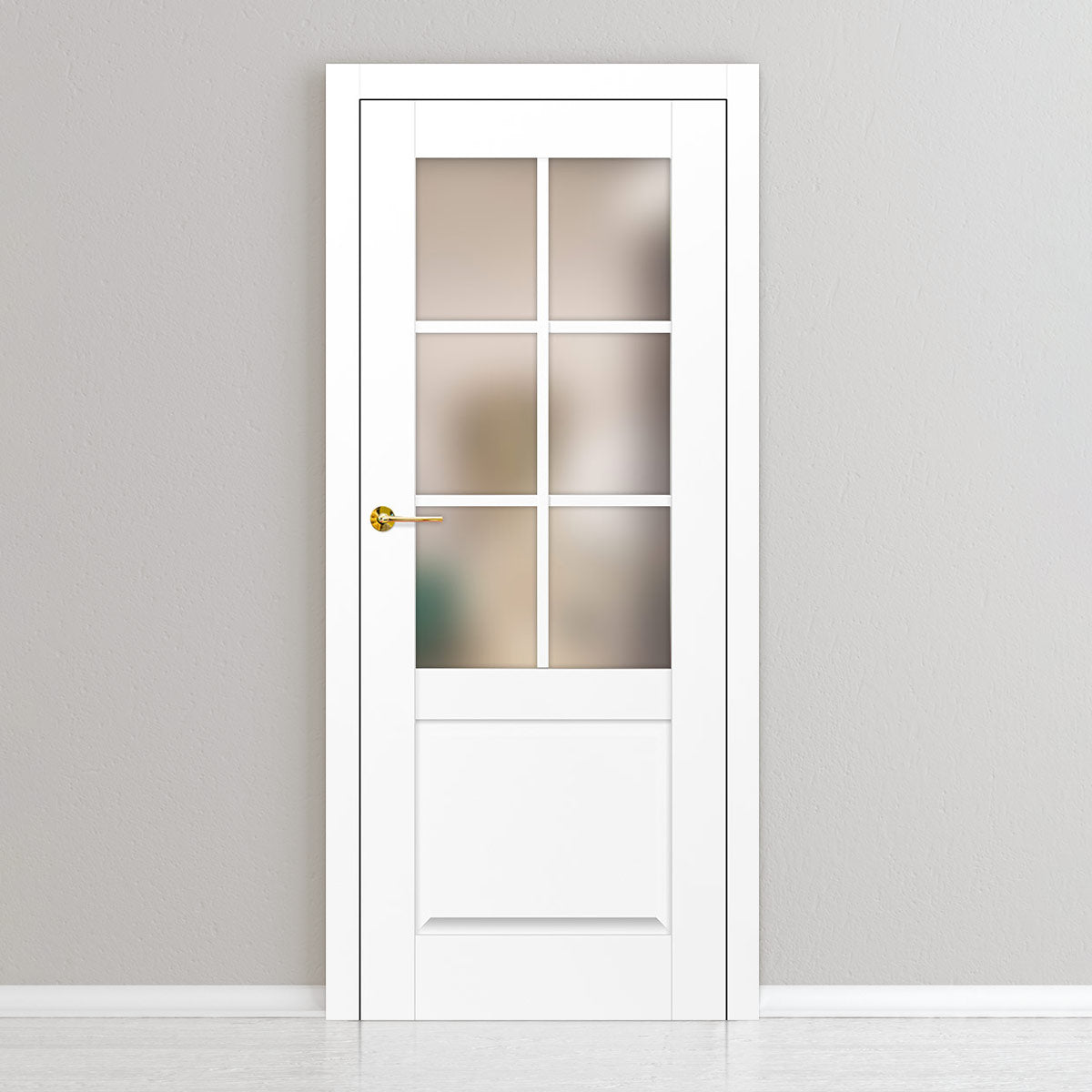 Лакиранa вратa ERKADO - PEONIA 2, Цвят: UV ЛАК - Титаниево бяло от Еркадо