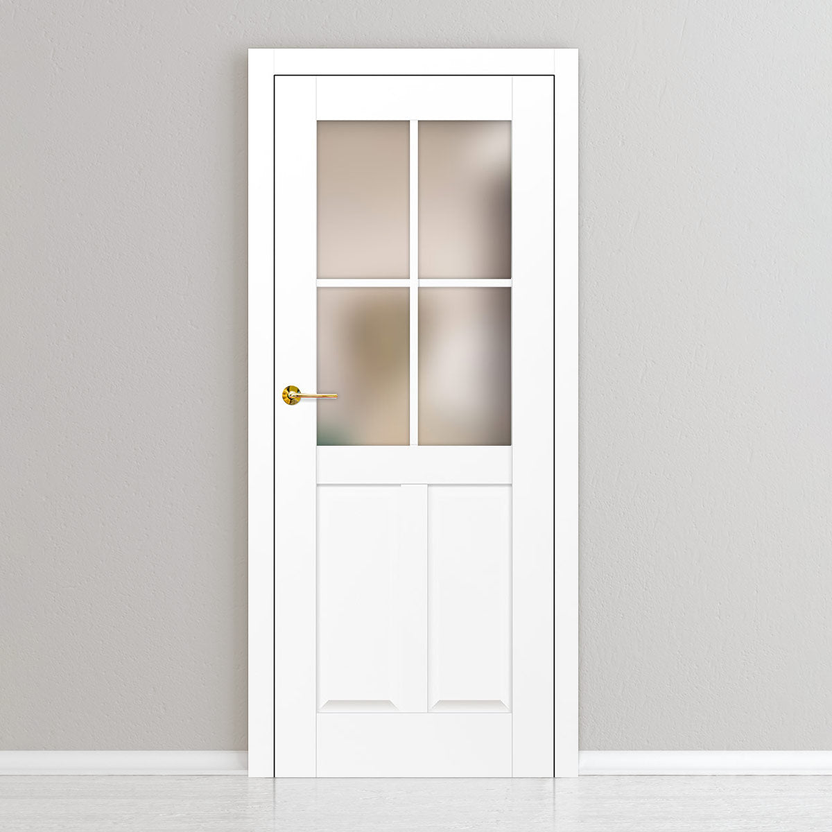 Лакиранa вратa ERKADO - PEONIA 5, Цвят: UV ЛАК - Титаниево бяло от Еркадо