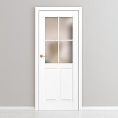 Лакиранa вратa ERKADO - PEONIA 5, Цвят: UV ЛАК - Титаниево бяло от Еркадо