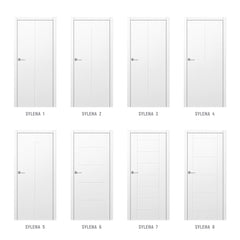 Фурнировани интериорни врати SYLENA, Цвят: Бяло от ЕРКАДО