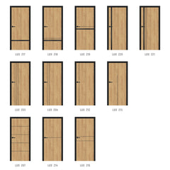 Интарзия LUX 207 - черно, от ЕРКАДО