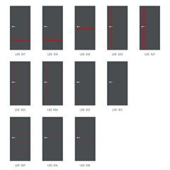 Интарзия LUX 612 - червена