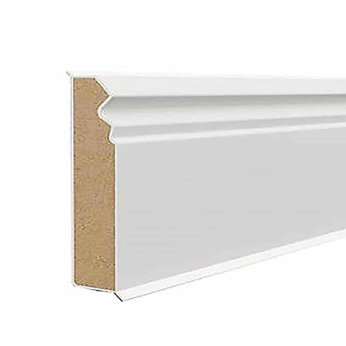 Перваз MDF, CUBU FLEX LIFE CUBU HDF Hamburg - Бял, 80 мм на Doelken от ЕРКАДО